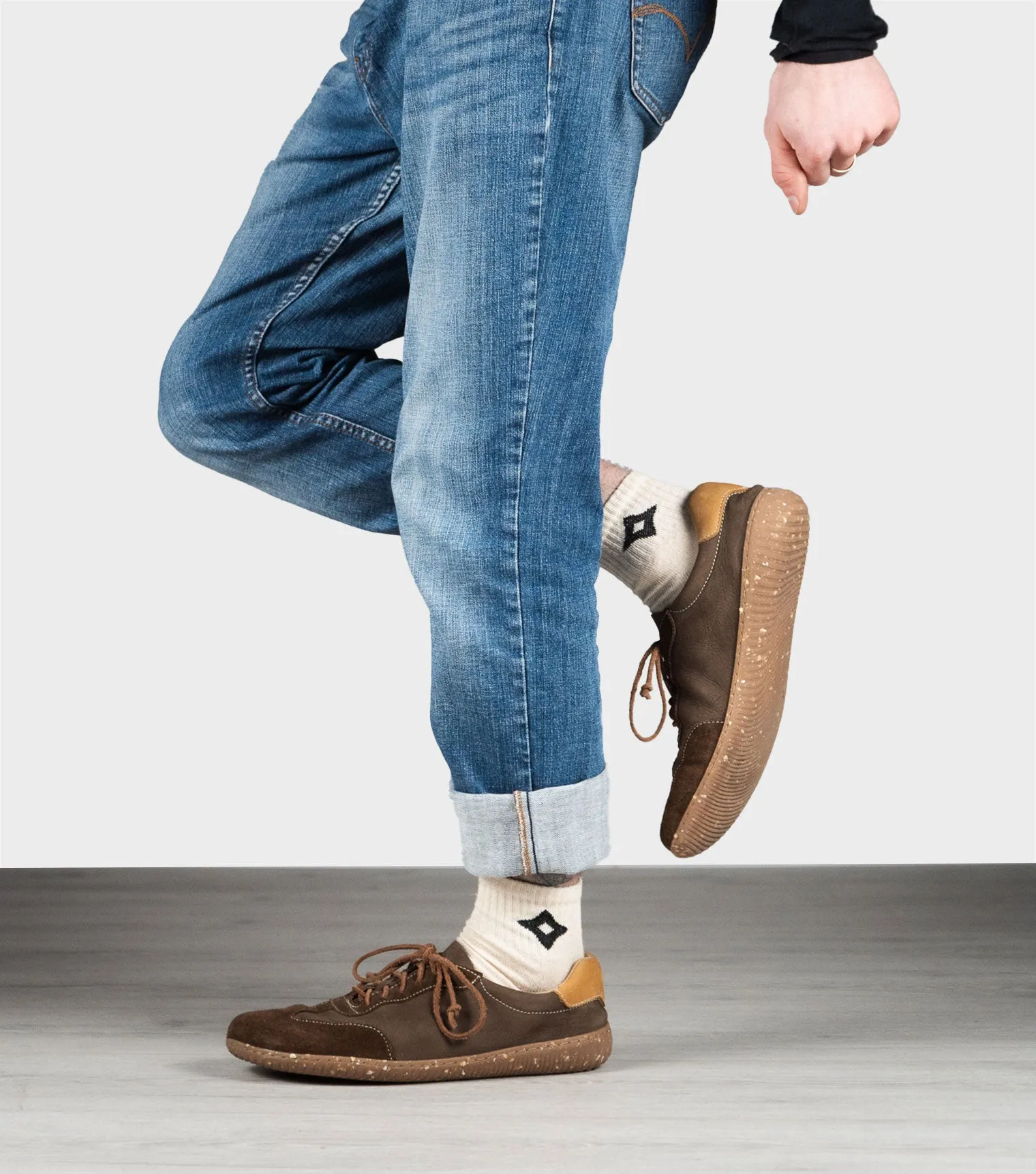 Sneaky Ninjas | Barefoot Retro Trainers Brown