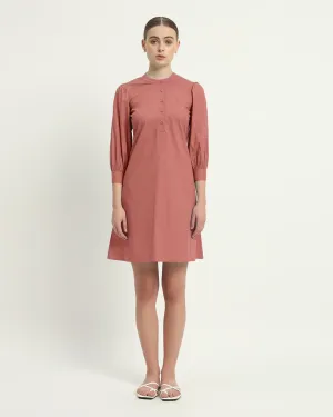The Roslyn  Ivory Pink Cotton Dress
