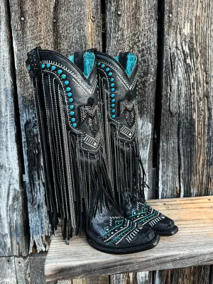 Turquoise Texan Thunderbird Corral Boot