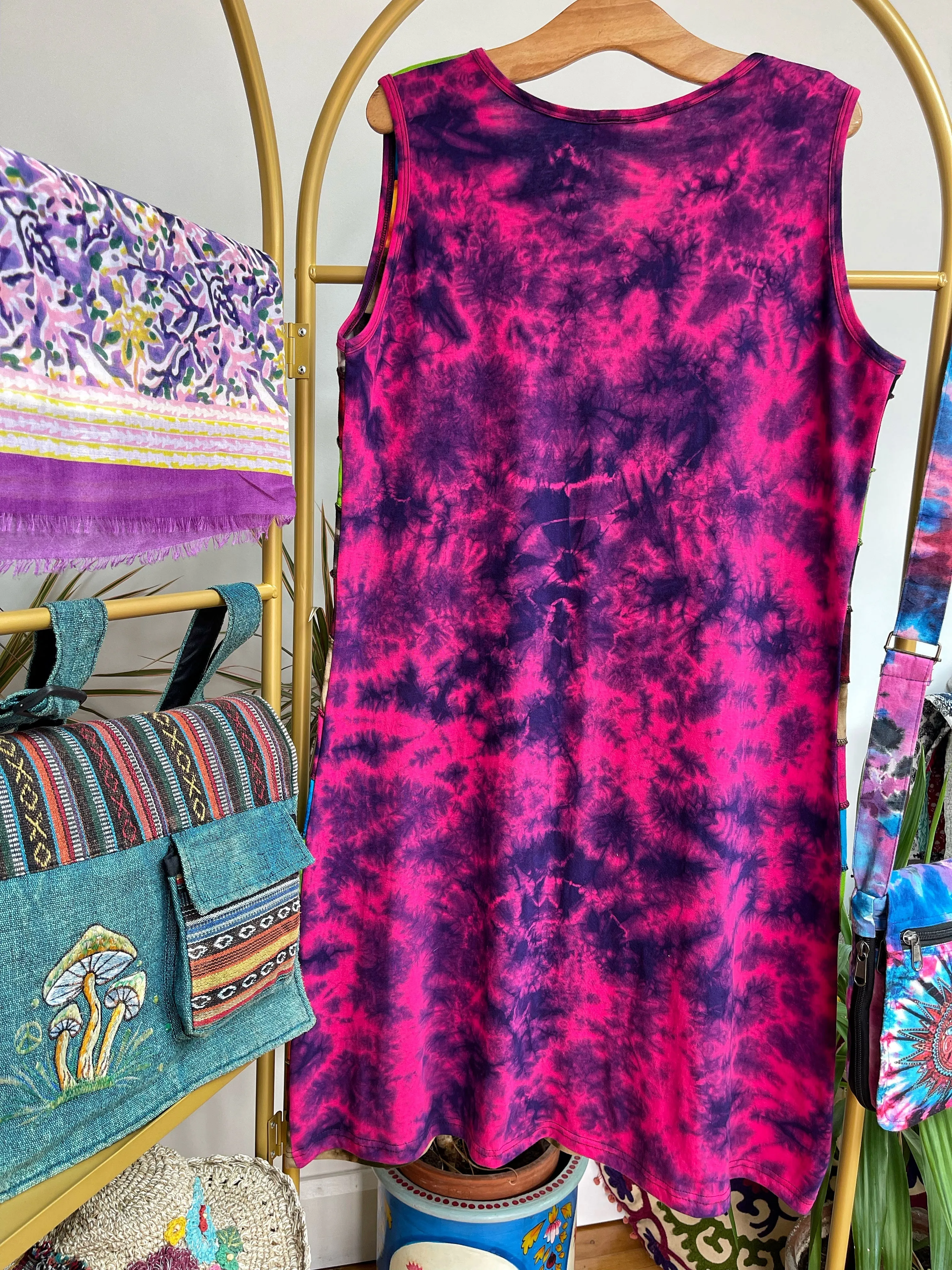 ZANZIBAR COTTON TANK DRESS UK M / L / XL (OF127)