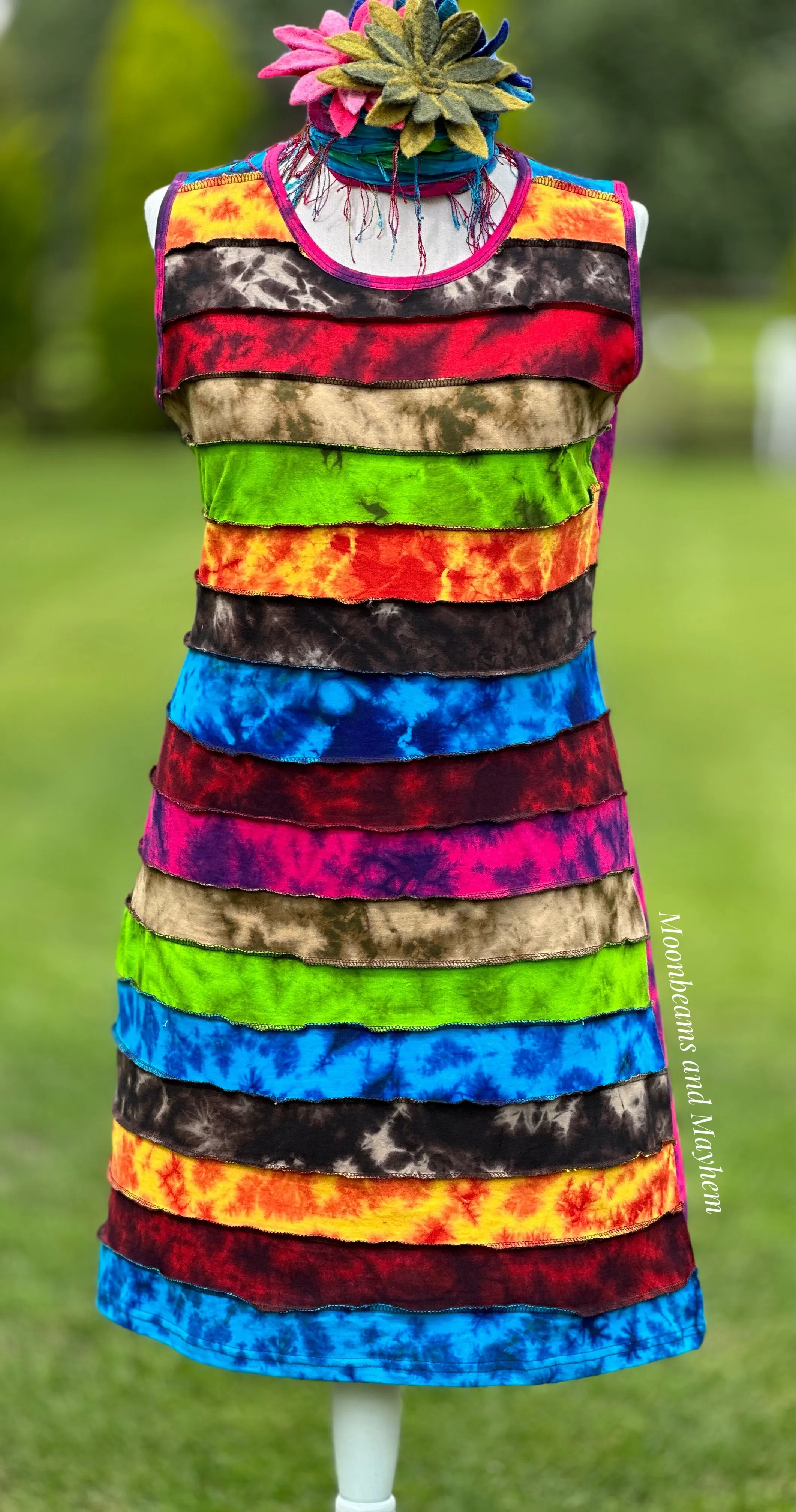 ZANZIBAR COTTON TANK DRESS UK M / L / XL (OF127)